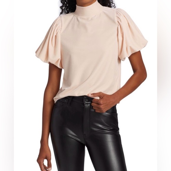 Free People Tops - Free People Cream Claudia Velvet Top US L